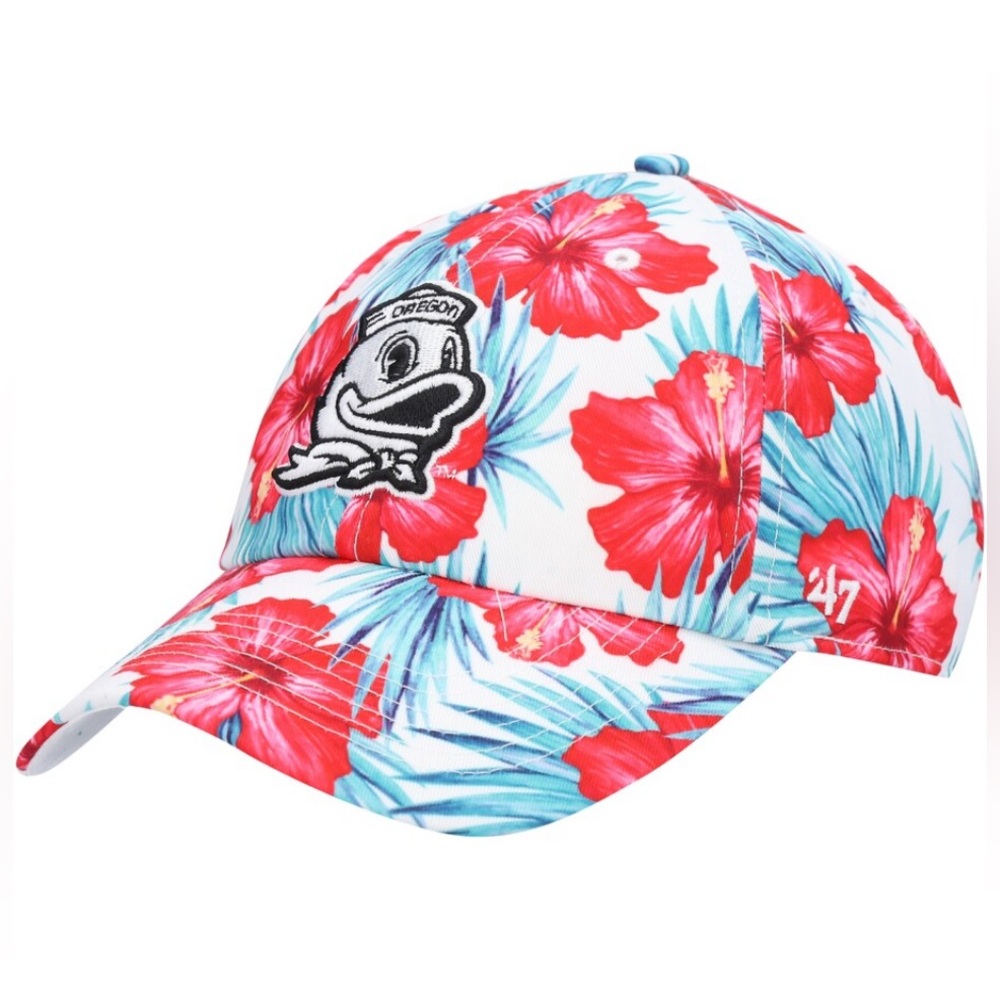 Oregon Ducks - 47 Sharon Clean Up Floral Adjustable Women's Logo Hat/Cap (NWT)